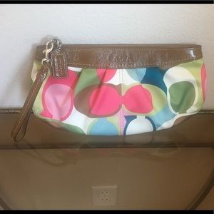 Coach Multi Color Carrier Wristle